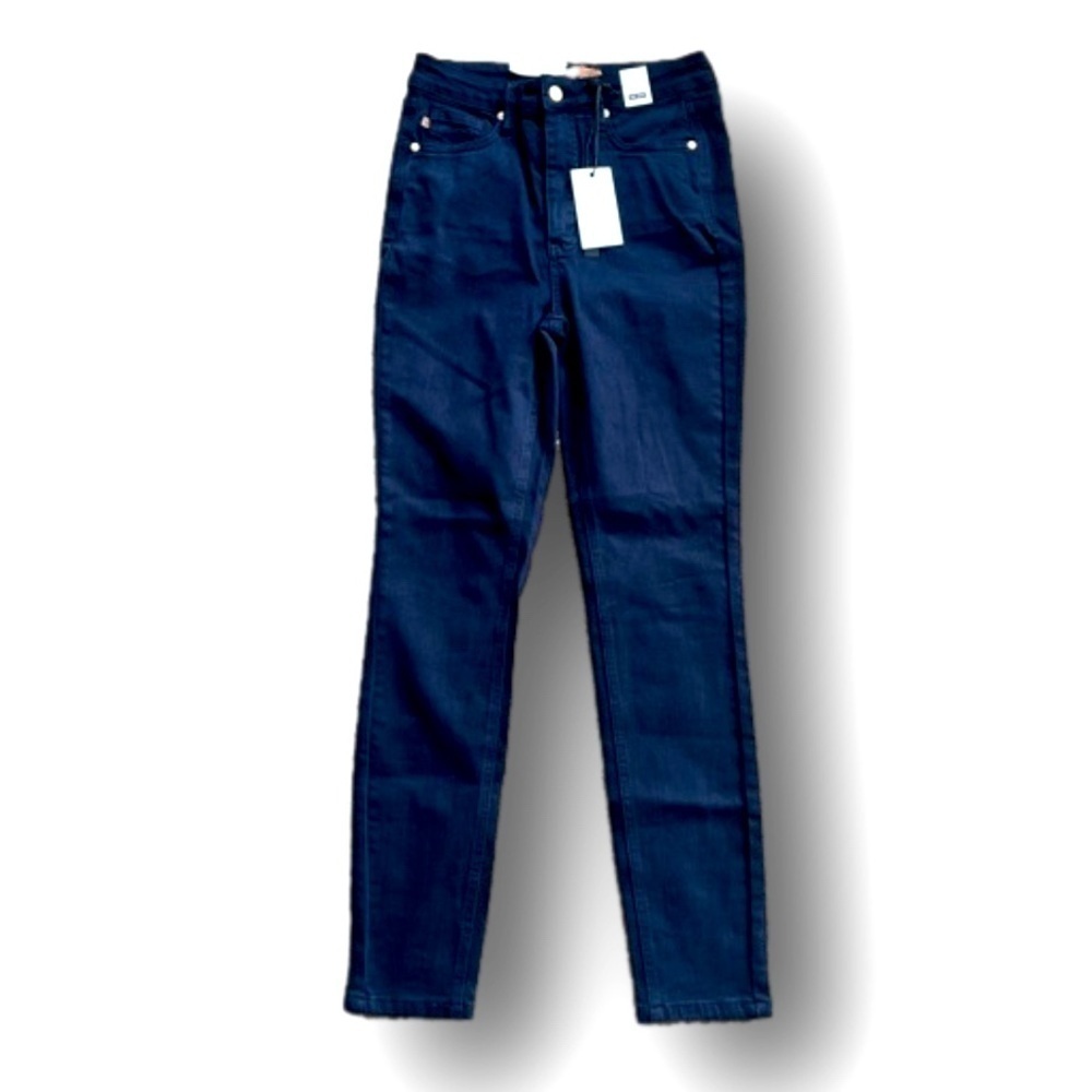 Judy Blue Tummy Control Top High Waist Garment Dyed Navy Jean